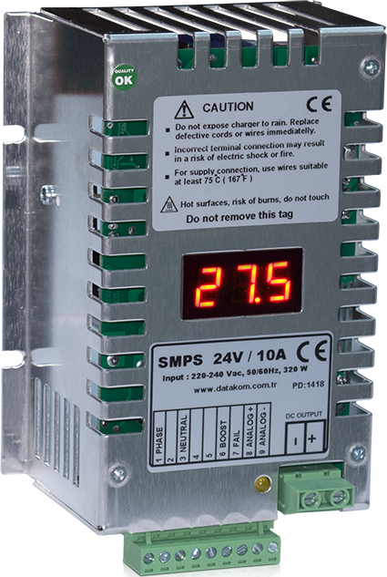 Datakom SMPS2410D Akü Şarj Cihazı Ekranlı