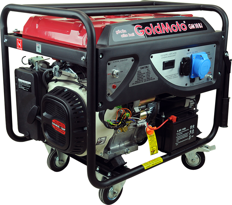 GM10BJ Benzinli Jeneratör 10kVA Monofaze Marşlı