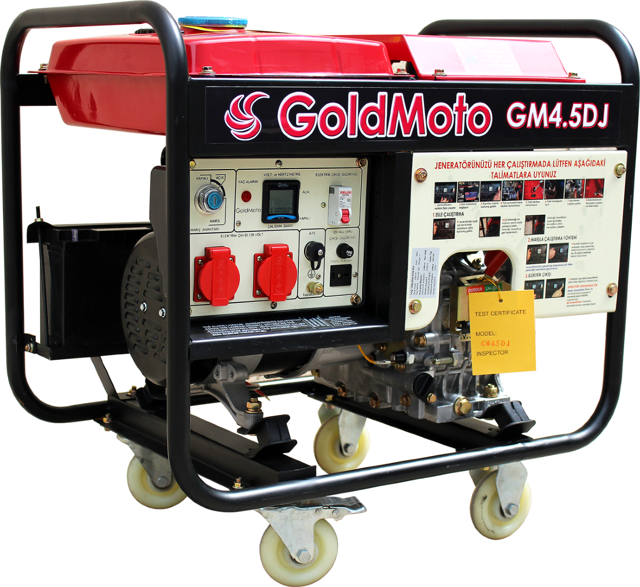 GoldMoto GM4.5DJ Dizel Jeneratör 4.5kVA Monofaze Marşlı