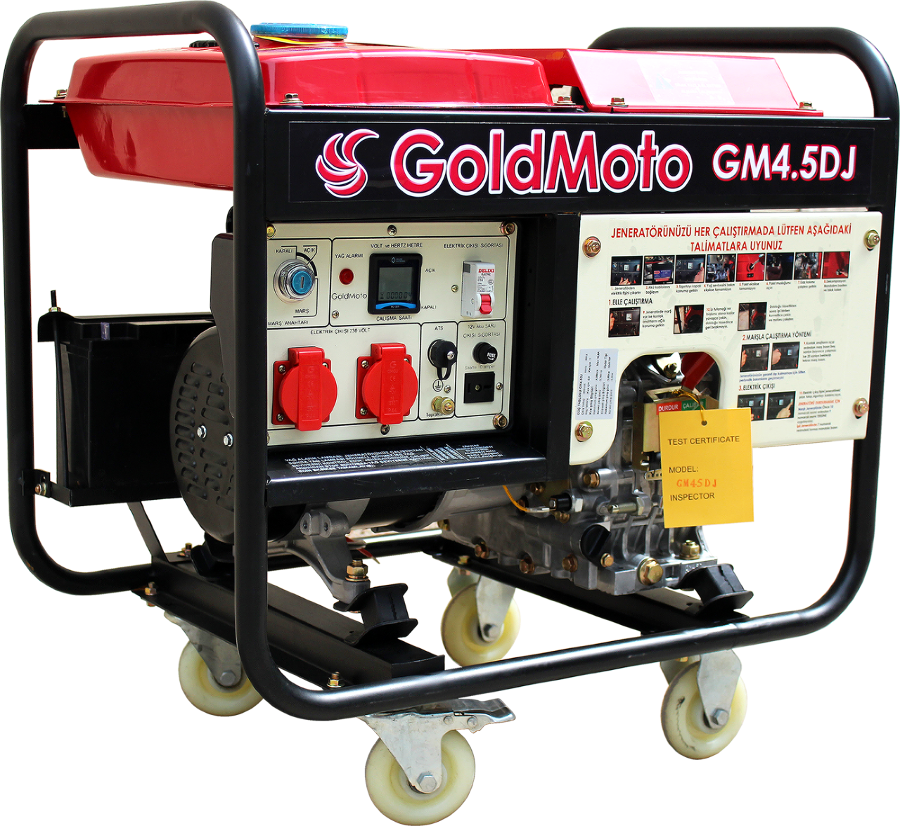 GoldMoto GM4.5DJ Dizel Jeneratör 4.5kVA Monofaze Marşlı