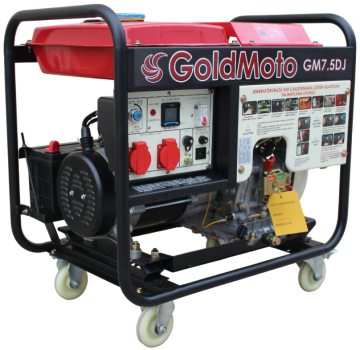 GoldMoto GM7.5DJ Dizel Jeneratör 6.9kVA Monofaze Marşlı