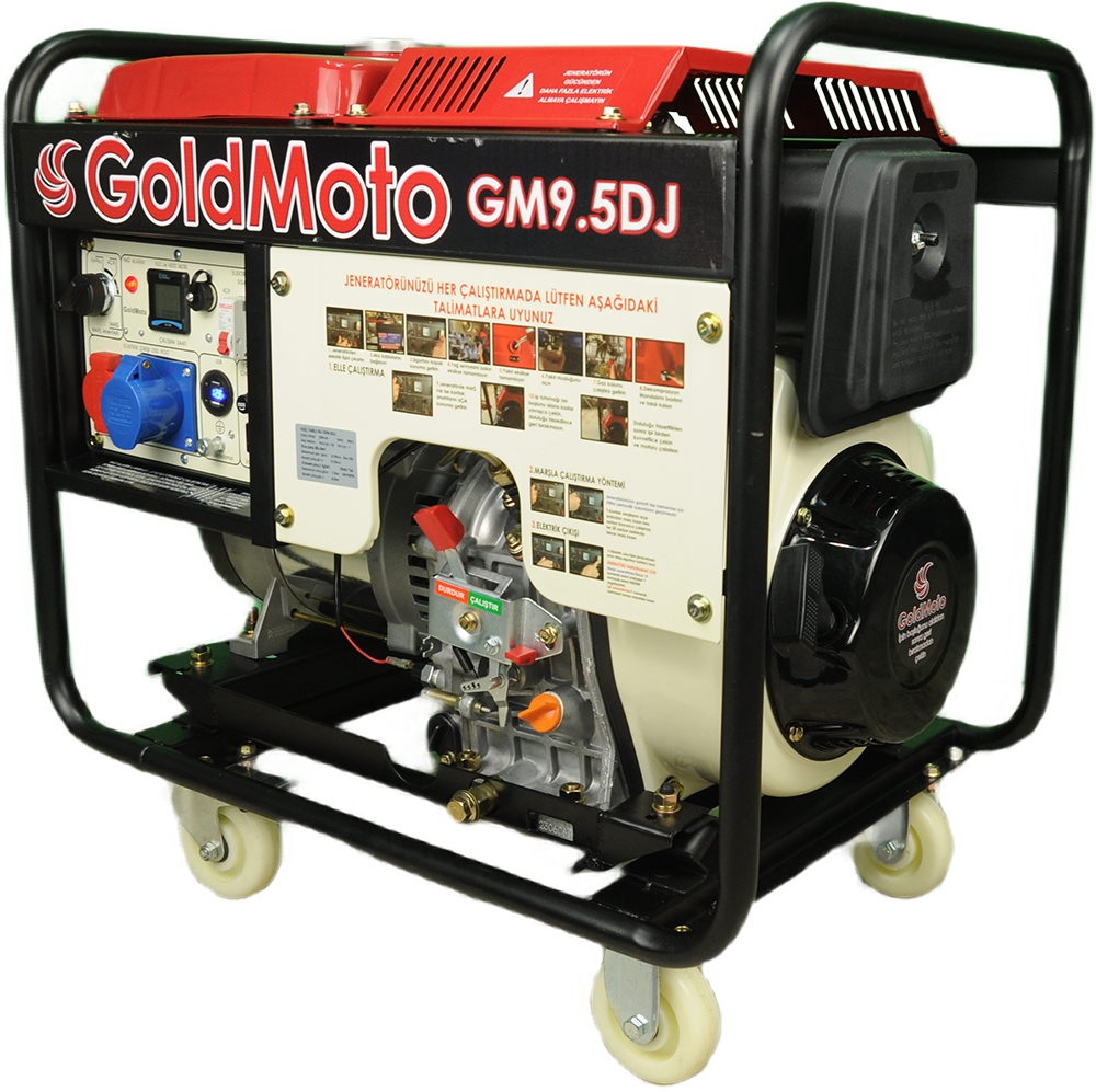 GoldMoto GM9.5DJ Dizel Jeneratör 8.7Kva Monofaze Marşlı