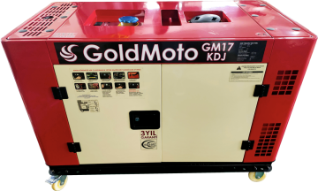 GoldMoto GM17KTDJ Dizel Jeneratör 16Kva Trifaze Marşlı Kabinli
