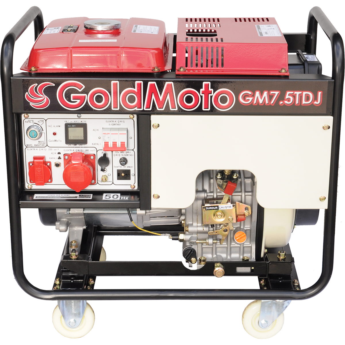 GoldMoto GM7.5TDJ Dizel Jeneratör 6.9Kva Trifaze Marşlı