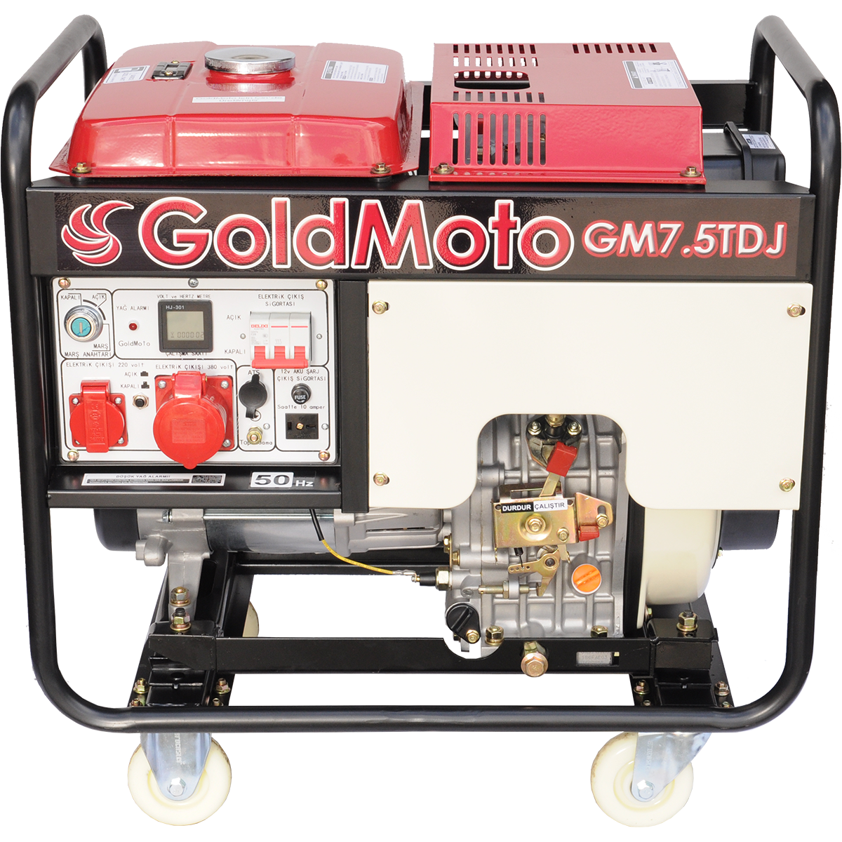 GoldMoto GM7.5TDJ Dizel Jeneratör 6.9Kva Trifaze Marşlı