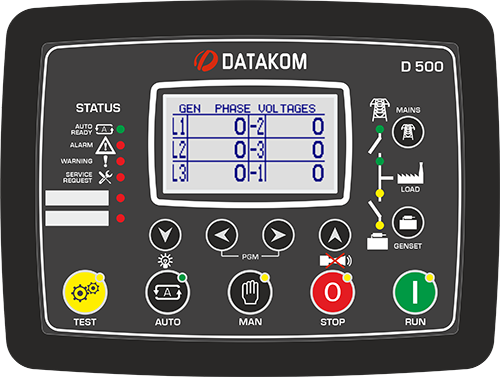 Datakom D500-MK3 Jeneratör Kontrol Cihazı USB GPRS ETH MPU + J1939