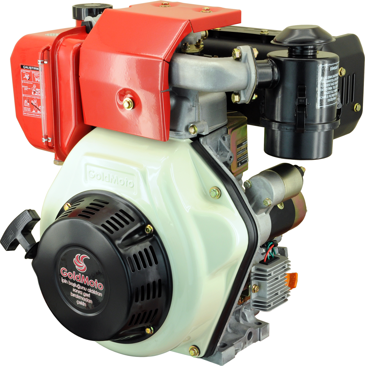 GoldMoto GM186FAEN-G7 Dizel Motor 10 Hp Marşlı Krank Mili Konik
