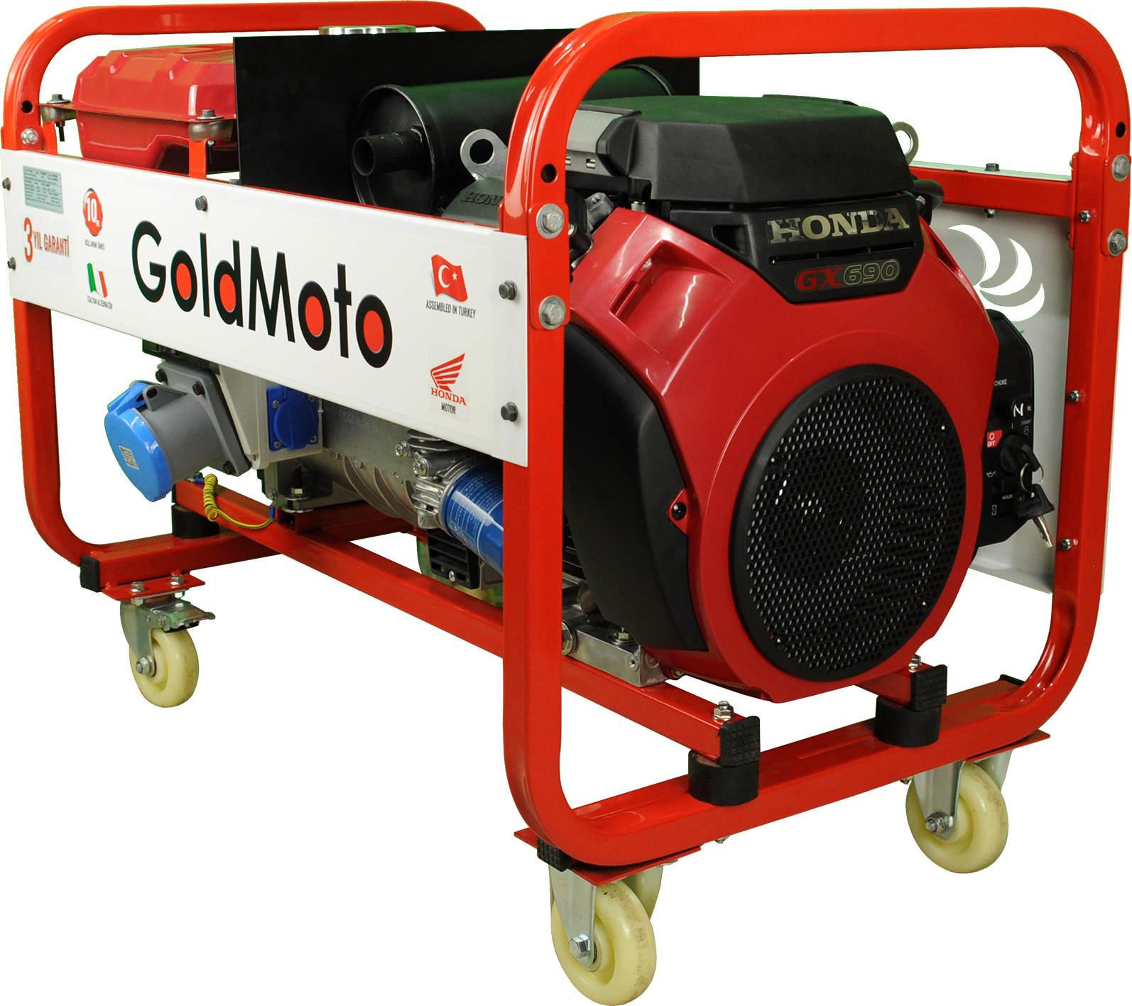 GoldMoto GM16BJH Benzinli Jeneratör 16kVA Monofaze Marşlı