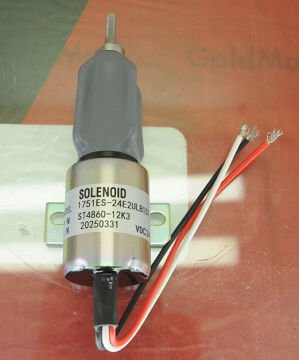 Stop Selonoid Bobini 12V 3 Kablolu Alttan Flanşlı ST4860-12C