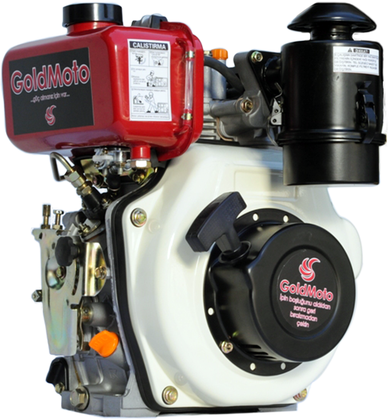 GoldMoto GM170F-C Dizel Motor 5 Hp İpli Krank Mili Kamalı