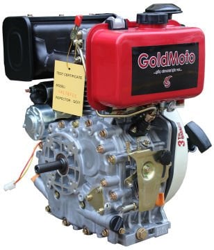 GoldMoto GM178FE-C Dizel Motor 7 Hp Marşlı Krank Mili Kamalı
