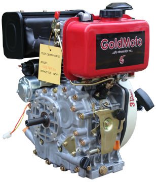 GoldMoto GM178FE-C Dizel Motor 7 Hp Marşlı Krank Mili Kamalı