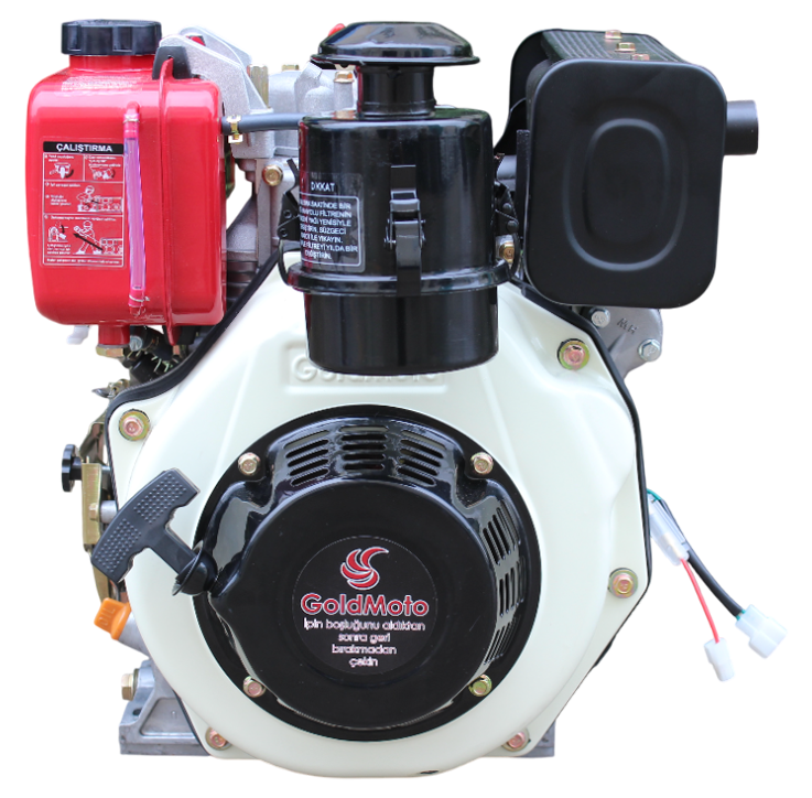 GoldMoto GM178FE-C Dizel Motor 7 Hp Marşlı Krank Mili Kamalı