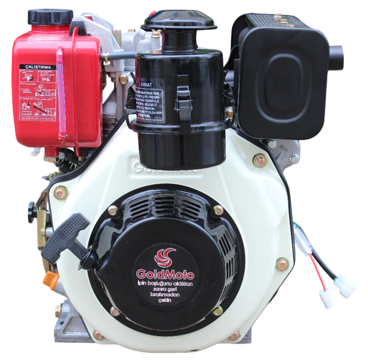 GoldMoto GM178FE-C Dizel Motor 7 Hp Marşlı Krank Mili Kamalı